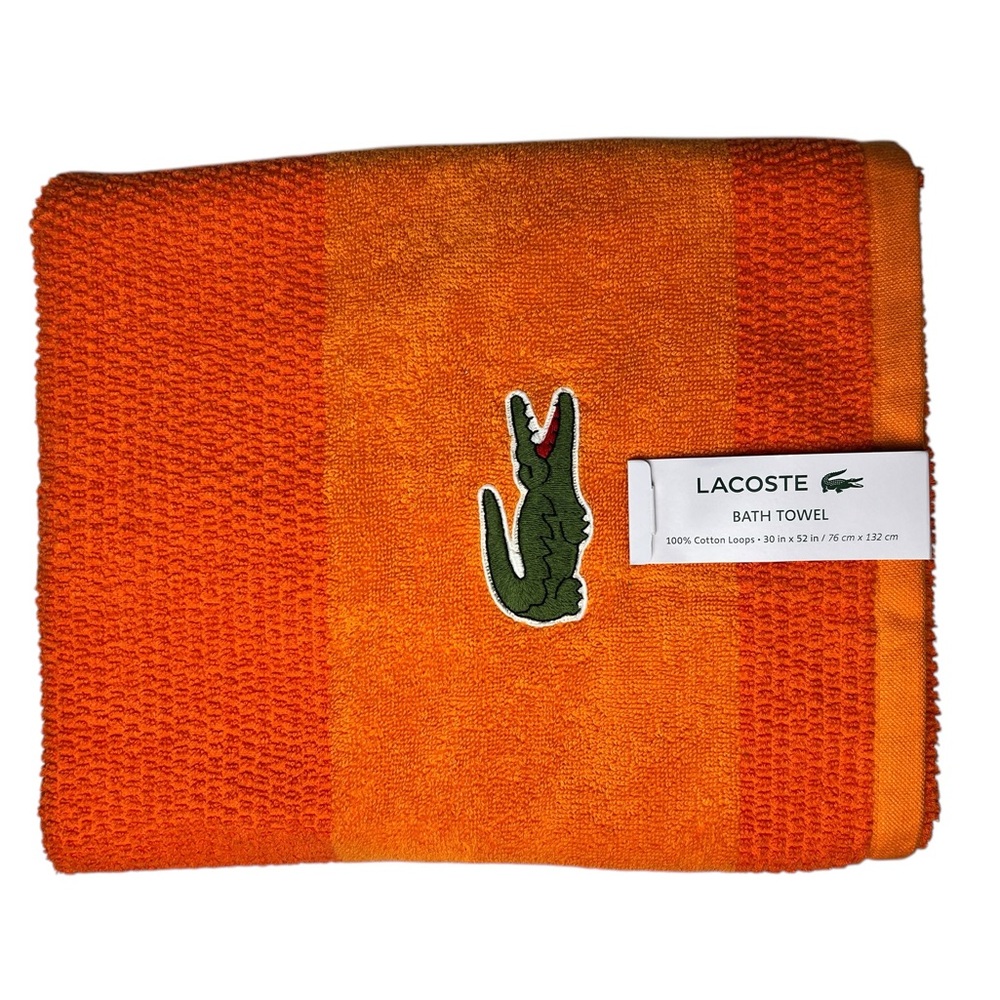 Lacoste Vibrant Orange Towel